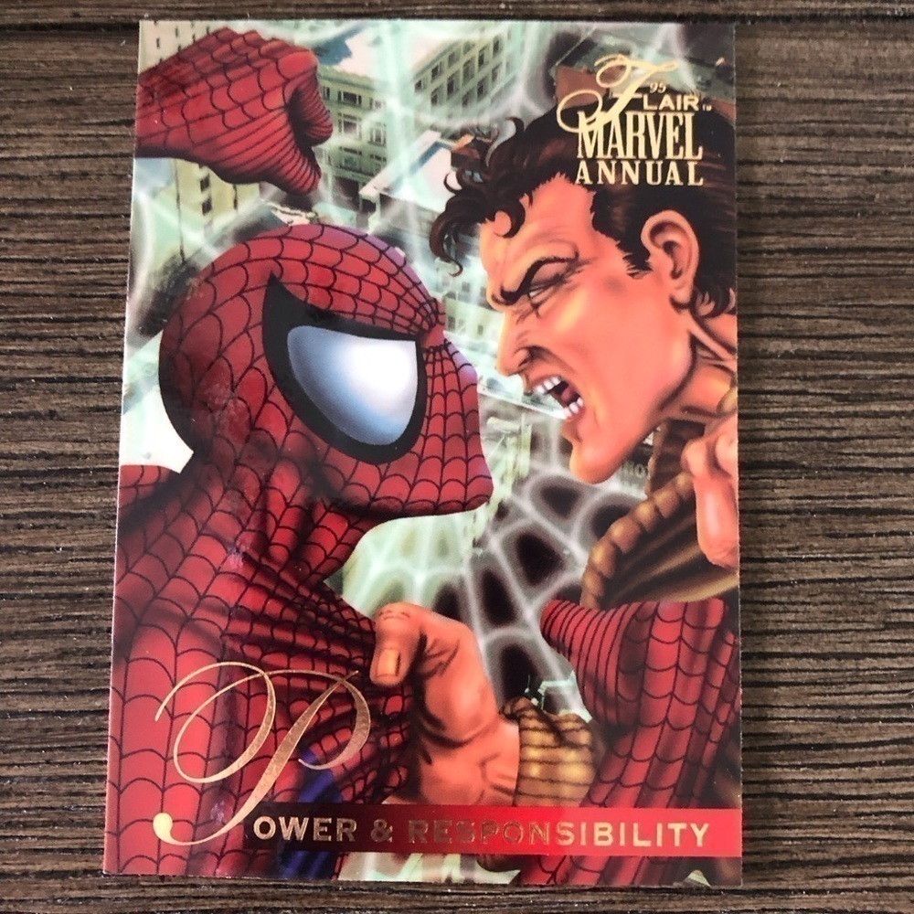 1995 Flair Marvel Annual Trading Card: Power & Responsibility #61